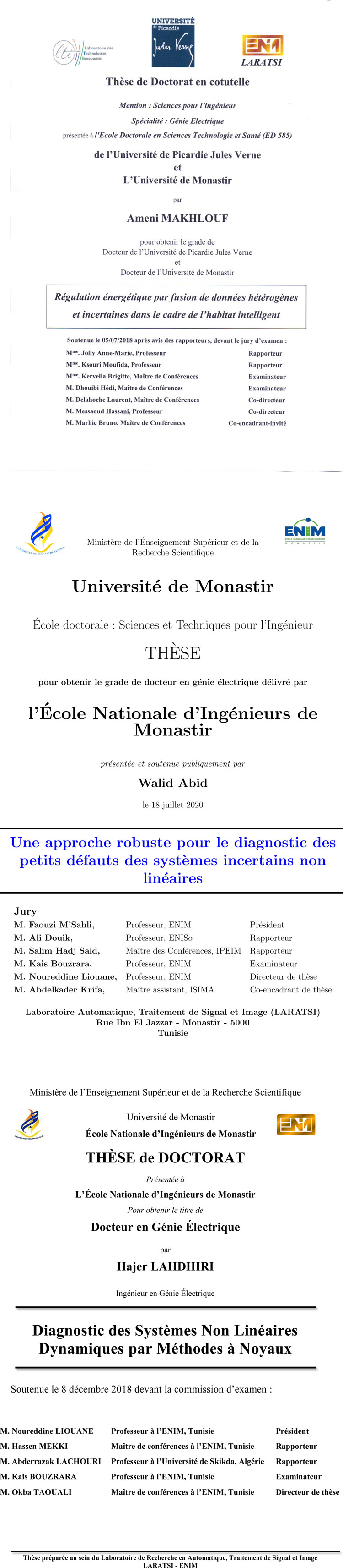 Thèses de Doctorat